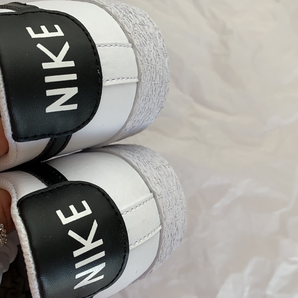 New Nike blazer low black swoosh sneakers shoes - Picture 7 of 8